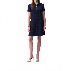 NEW JOSEPH RIBKOFF pucker dress in navy